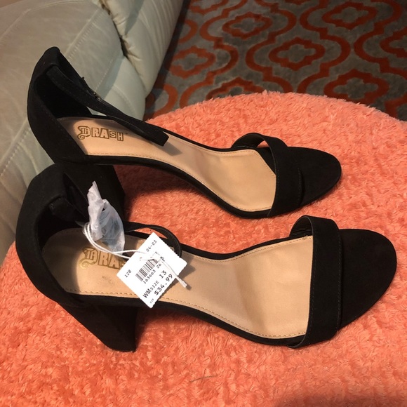 Brash Shoes Brash Womens Block Heel Black Suede Poshmark